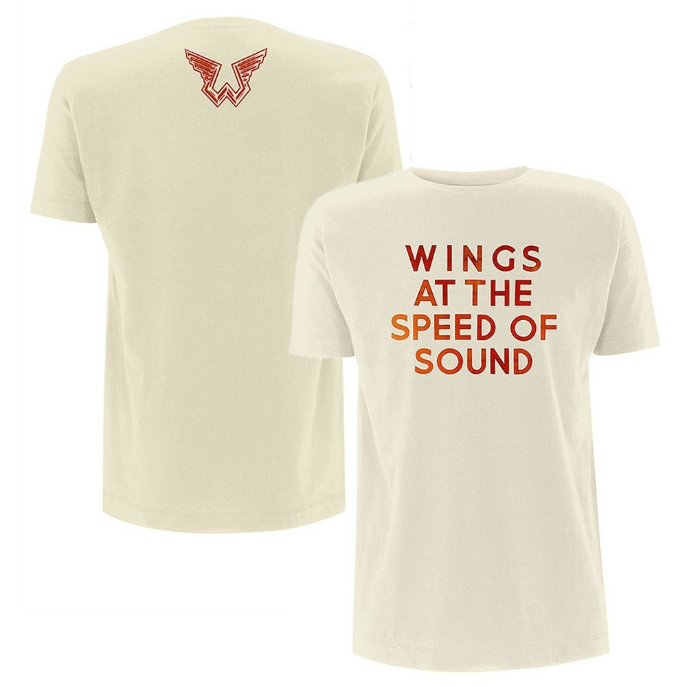 PAUL MCCARTNEY ポールマッカートニー (ソロ 55周年 ) - Wings at the Speed of Sound / バックプリントあり / Tシャツ / メンズ - PGS